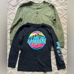 Boys Long Sleeve Top Bundle - Hurley & Tommy Bahama Shirts, Lot Of 2